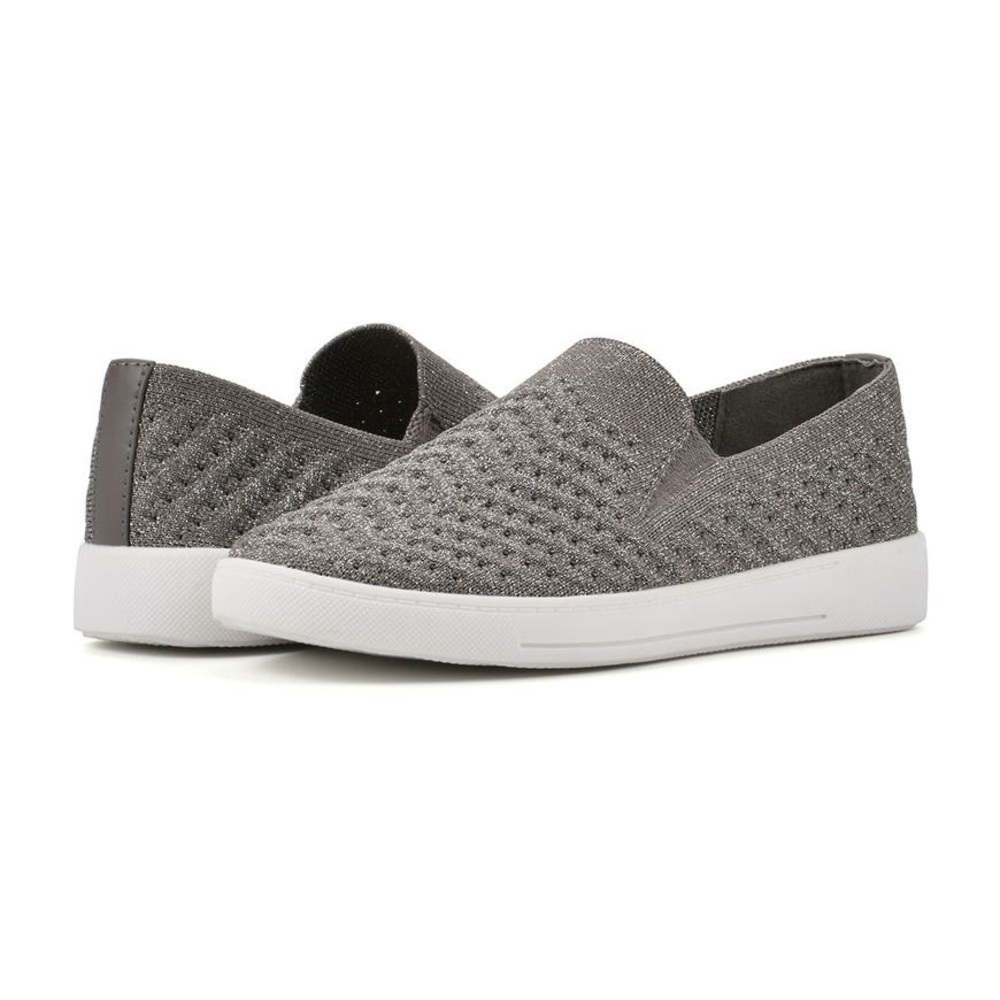 White Mountain Courage Knit Sneakers- Silver Color- Size 9